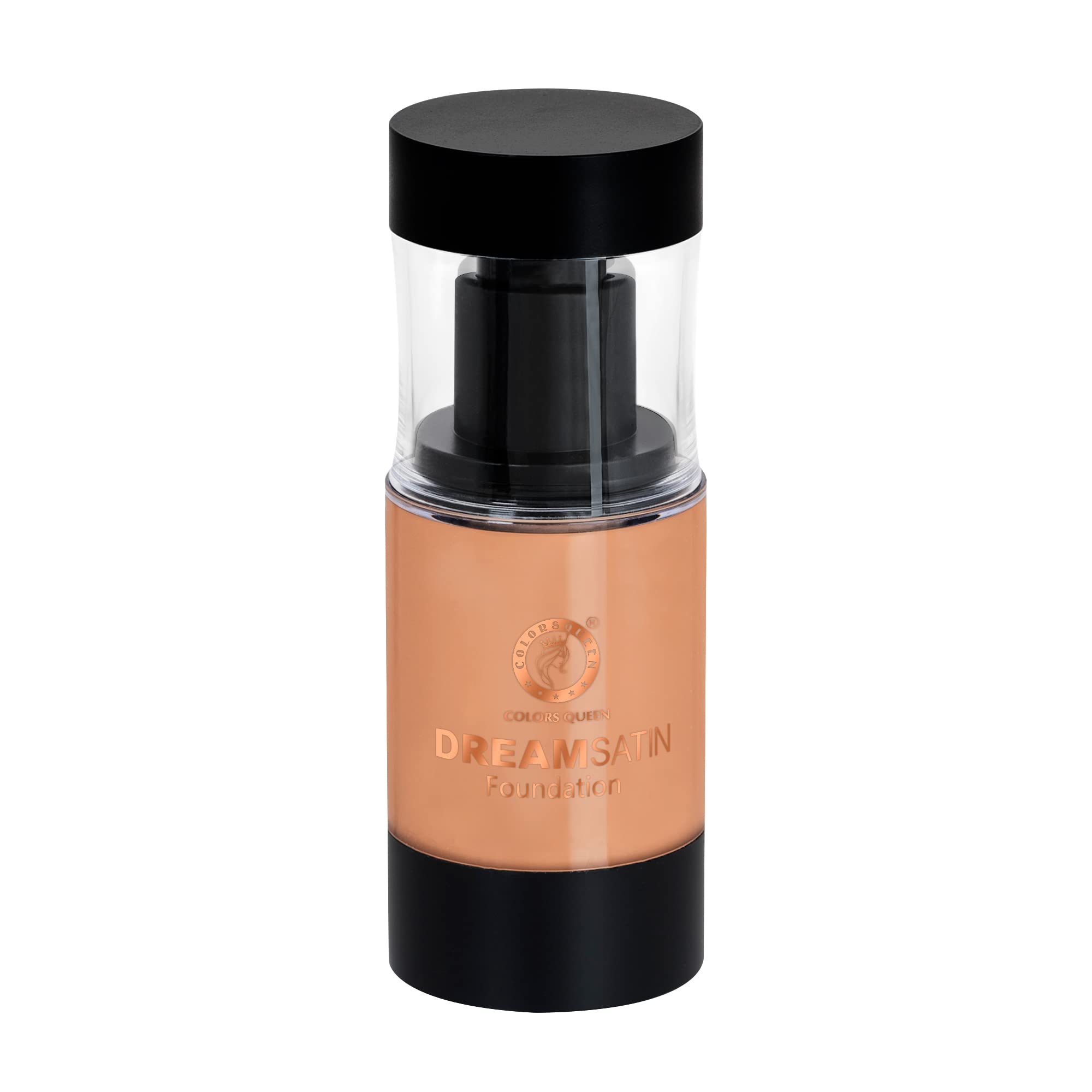 Colors Queen Dream Satin Oil-Free Waterproof Foundation - 03 Chestnut | Long-Lasting Matte Finish for All-Day Wear | Perfect for Outdoor Events, Weddings & Photography