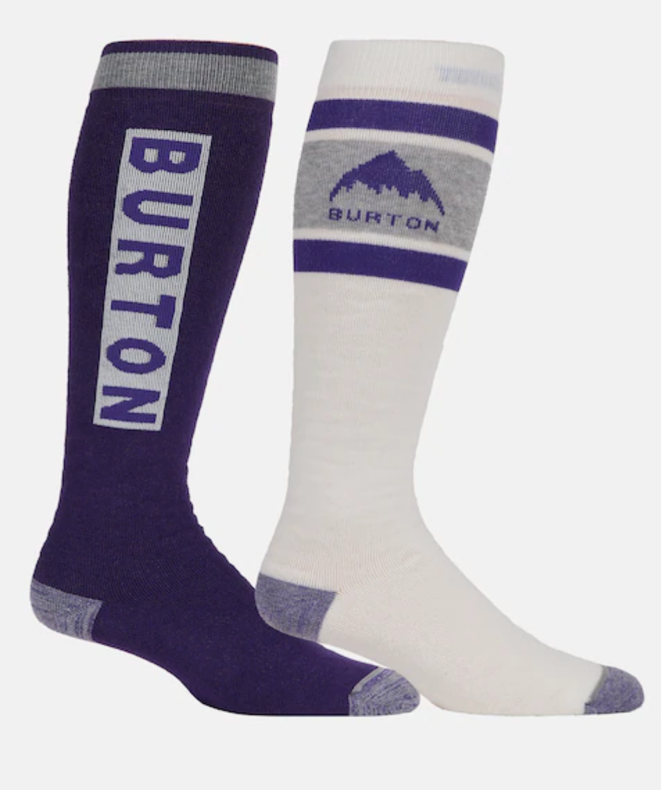 Burton Men's Weekend Midweight Socks 2-Pack - Comfortable Hiking & Casual Wear Socks for Outdoor Adventures & Everyday Use