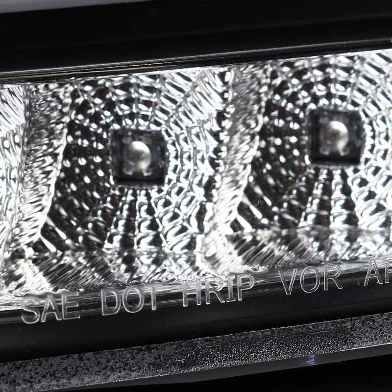 Spec-D Tuning Black LED Light Bar Projector Headlights - Compatible with 2015-2020 Chevy Tahoe & Suburban - Left + Right Pair Headlamps Assembly - Enhanced Night Visibility for Off-Road & Urban Driving