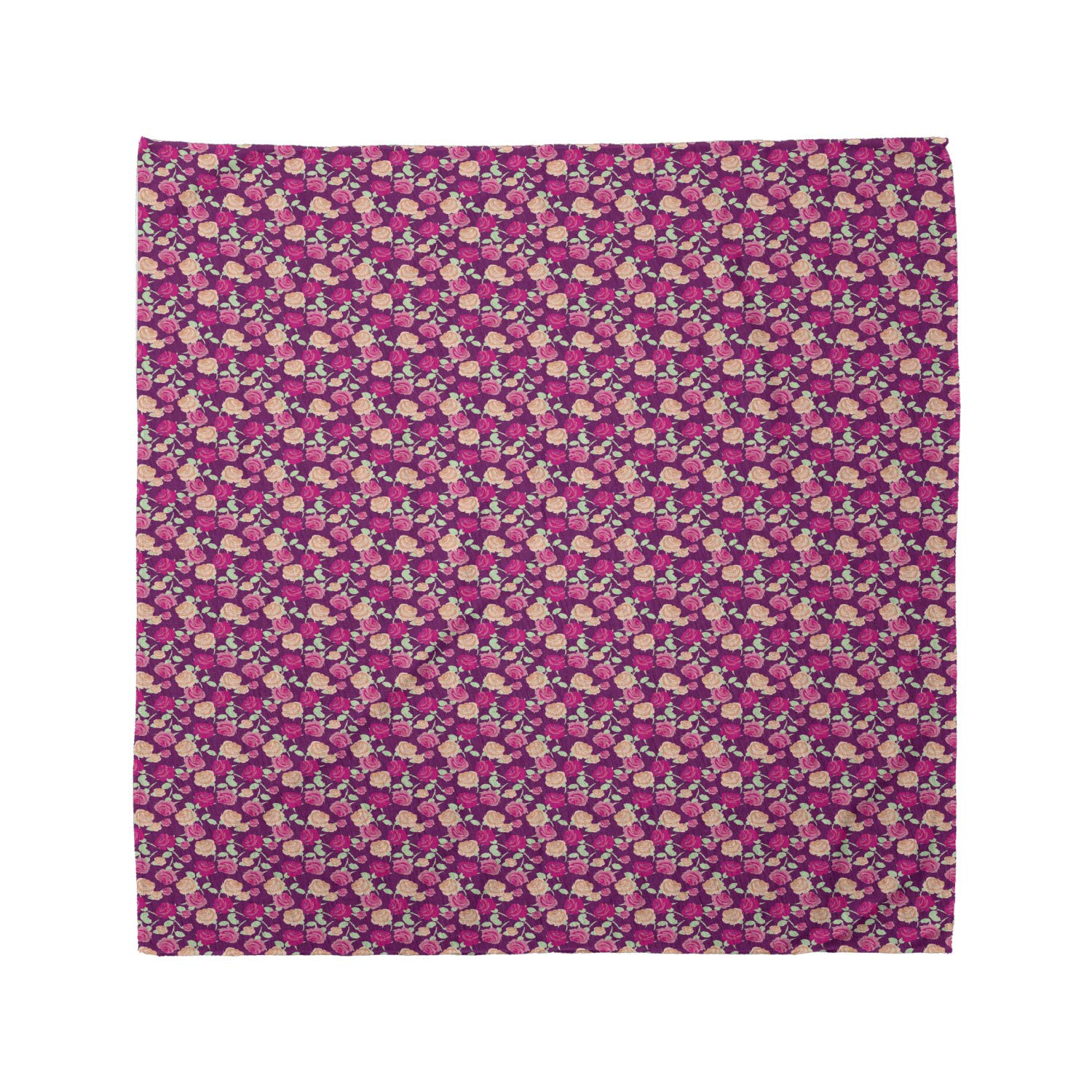 Ambesonne Rose Bandana - Blossoming Romantic Flowers Unisex Head & Neck Scarf for Men & Women | Perfect for Outdoor Activities, Music Festivals & Fashion Accessories