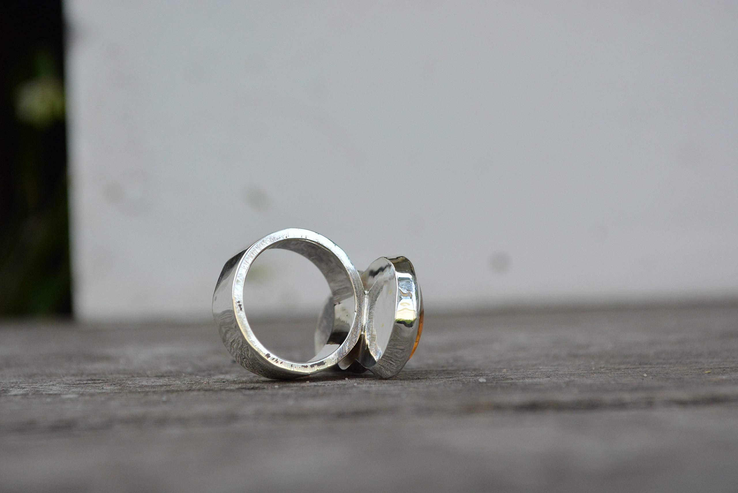 Labradorite & Citrine Gemstone Ring .925 Sterling Silver Size 6 - Elegant Bohemian Jewelry for Women, Perfect for Everyday Wear, Gift Giving & Special Occasions
