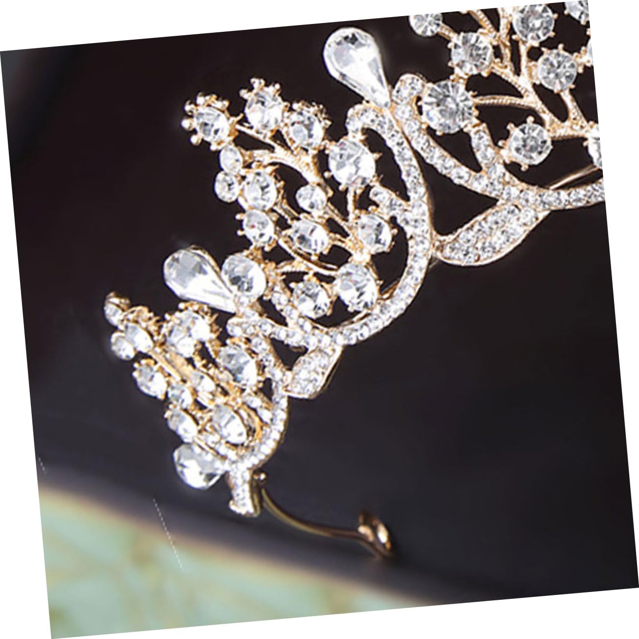 Beaupretty Rhinestone Bridal Headpiece Crown - Sparkling Hair Accessories for Weddings, Prom, Pageants & Special Occasions