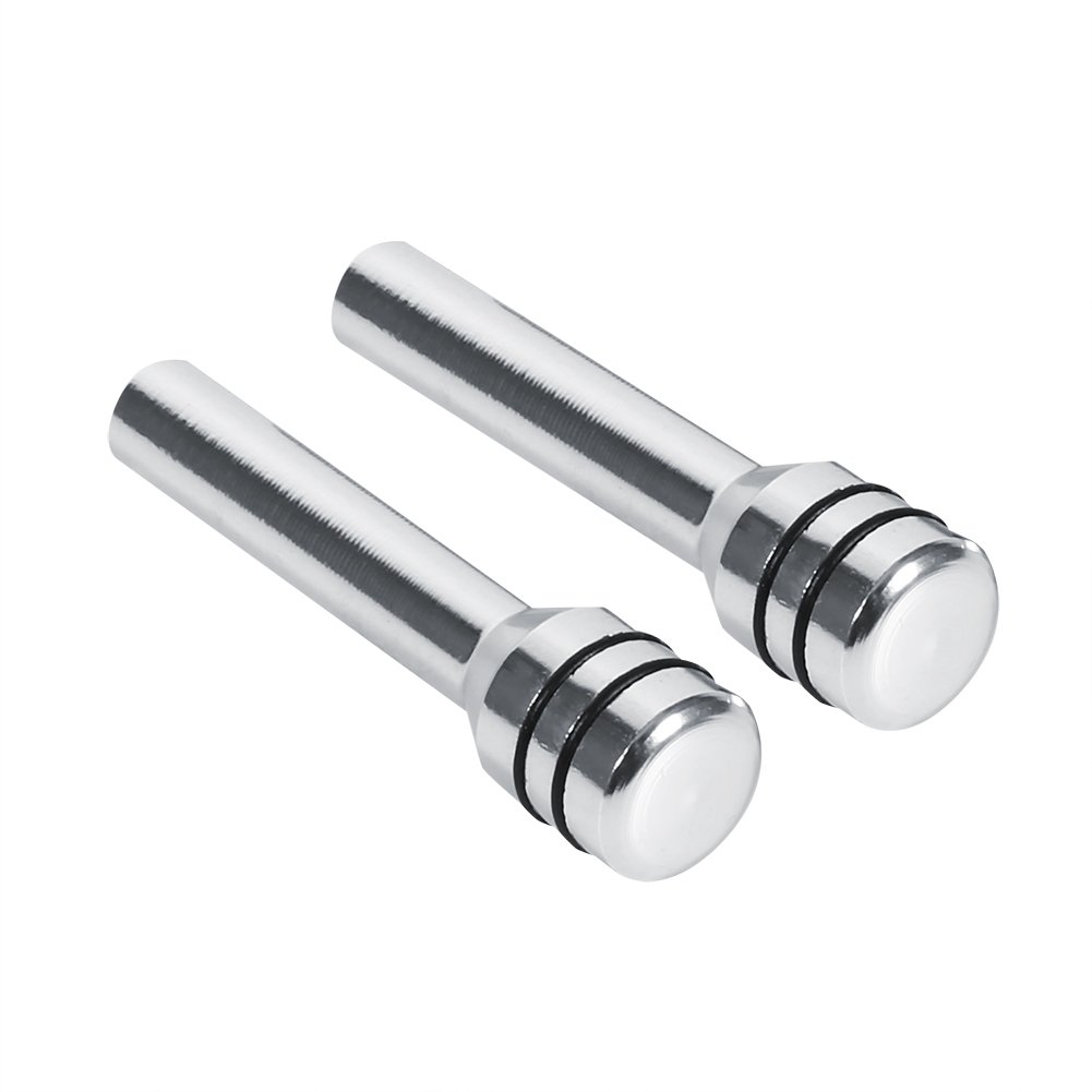 Universal Car Truck Aluminum Door Lock Pins Cover (2Pcs, Silver) - Interior Door Lock Knob Protector for Enhanced Security & Style | Fits Most Vehicles, Easy Installation