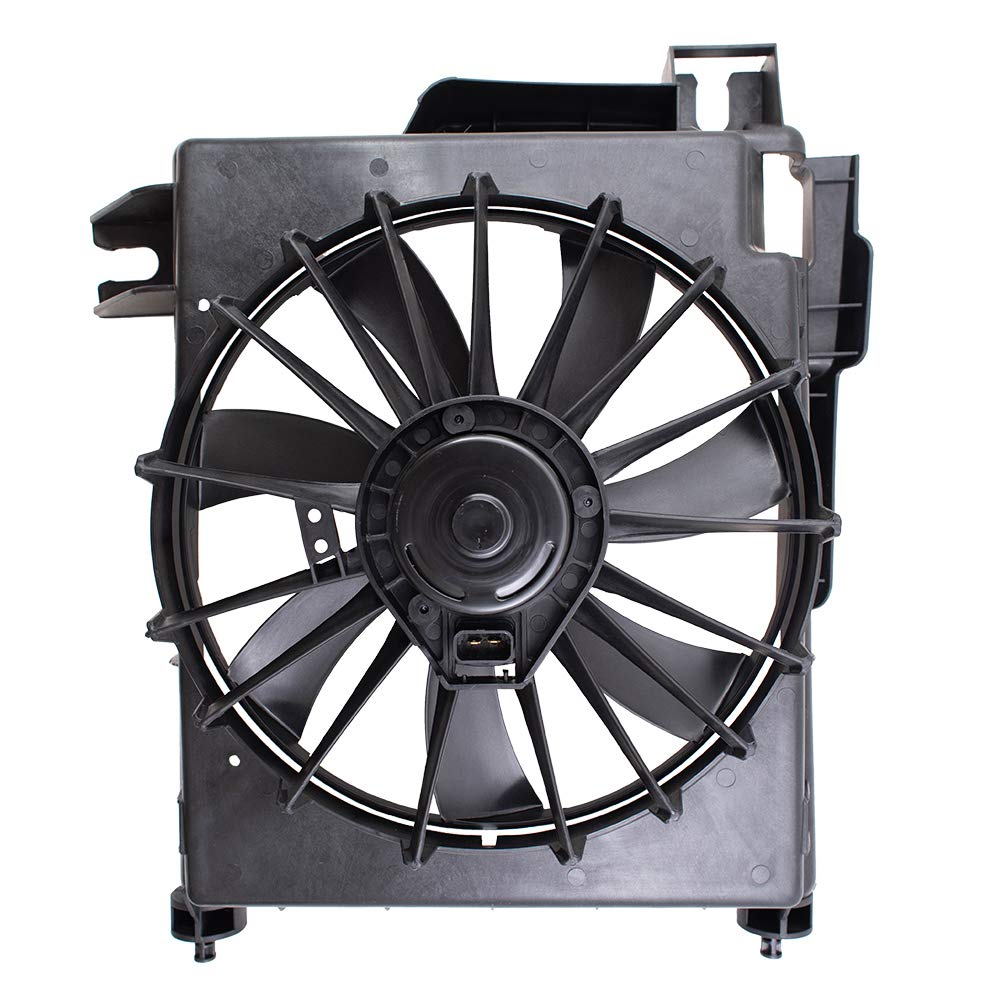 Brock Replacement A/C Condenser Cooling Fan Assembly for 2002-2009 Dodge Ram 1500 2500 3500 Pickup Trucks - Compatible with Part #5093760AA - Perfect for Summer Cooling & HVAC System Repair