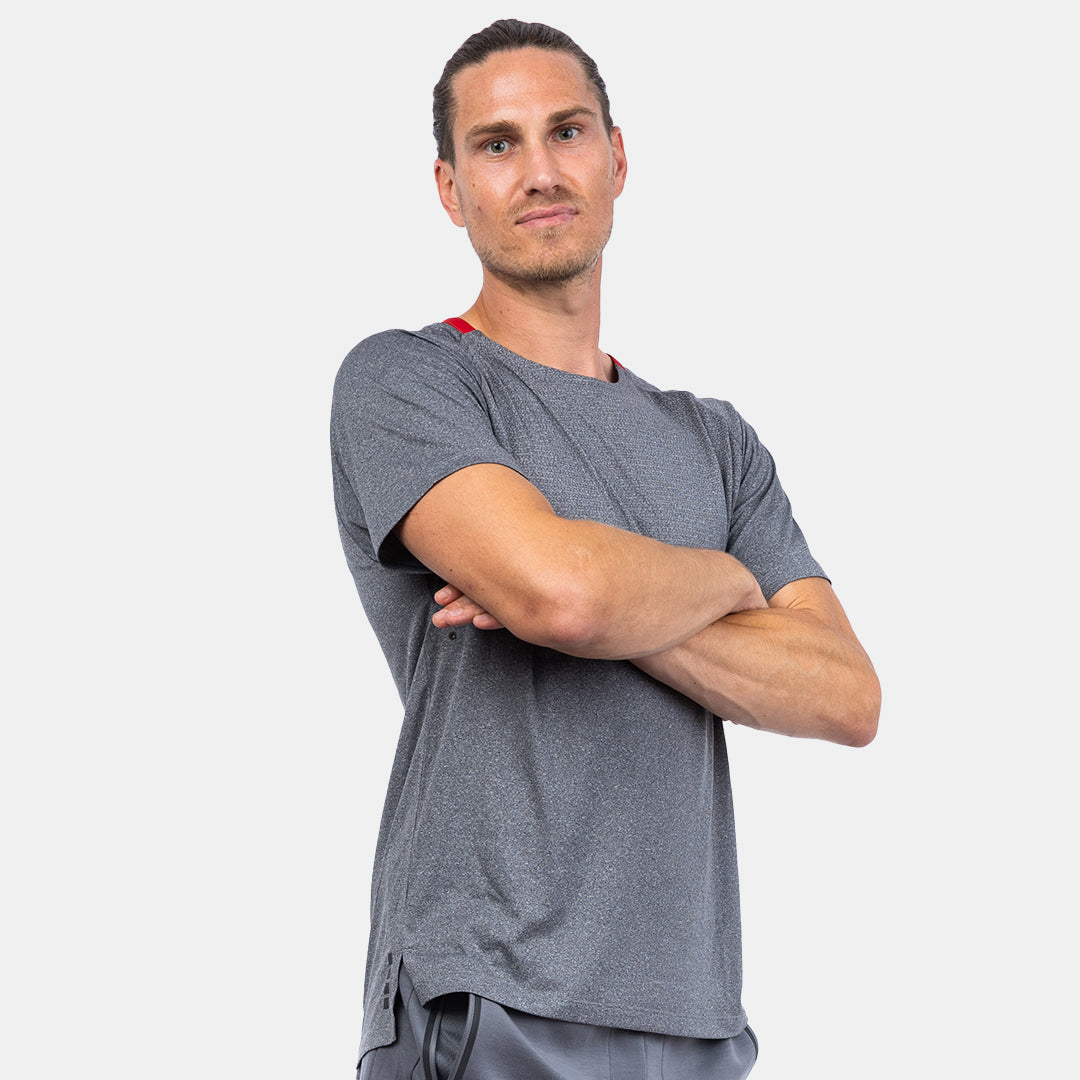 MTV Men's Tech Vent T-Shirt - Moisture Wicking & Breathable Performance Tee for Running, Gym & Outdoor Activities