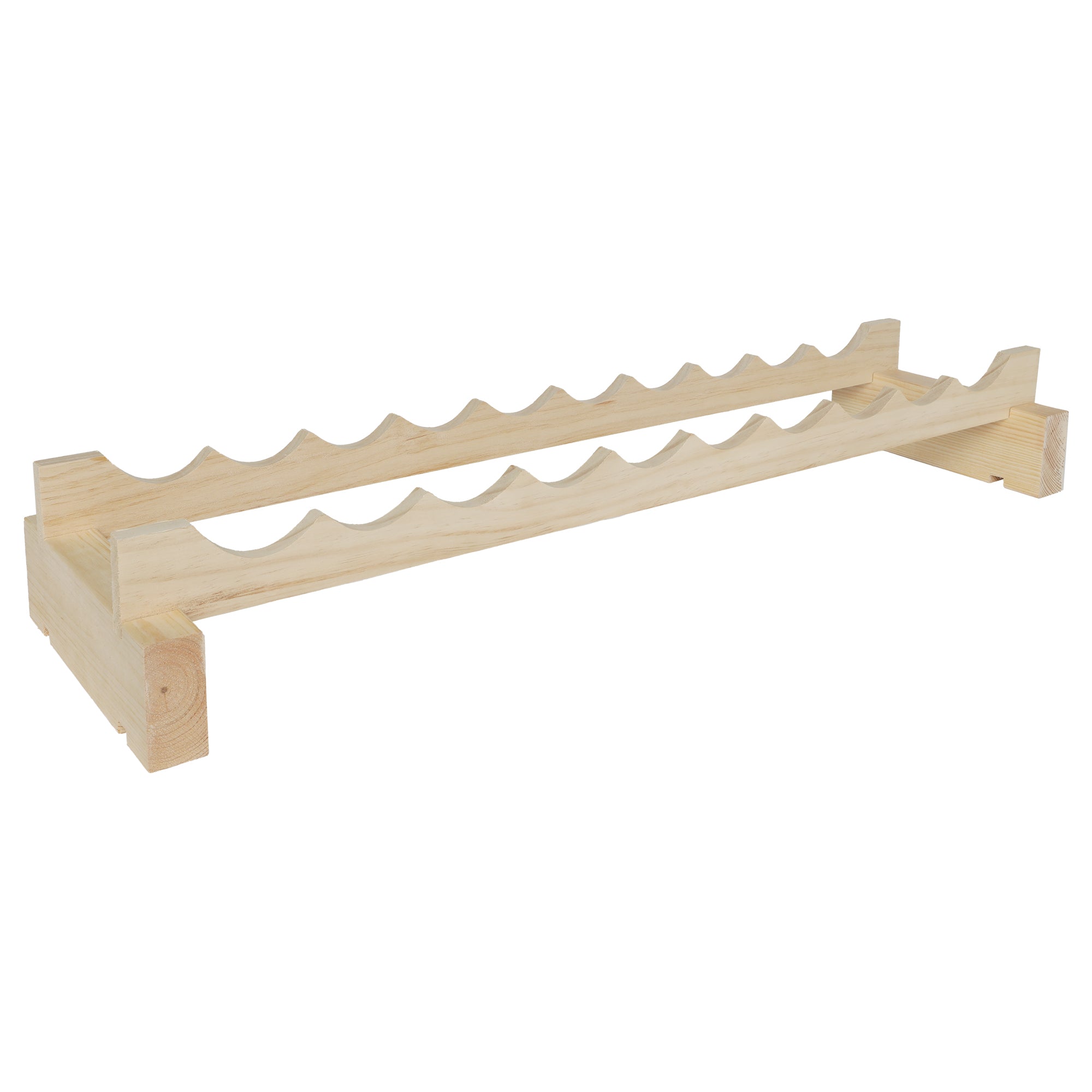 10 Bottle Modular Wine Rack - Space Saving Stackable Wine Storage for Kitchen, Bar & Dining Room - Perfect for Home, Office & Restaurant Use