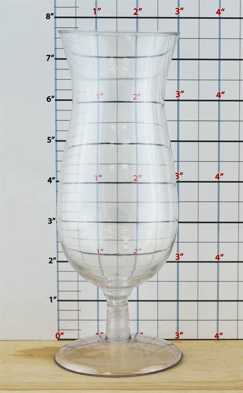 BarConic® 14oz Hurricane Cups - Clear PET Plastic Cocktail Glasses for Tropical Drinks, Margaritas & Party Beverages - Perfect for Beach Bars, Poolside Sipping & Summer Gatherings