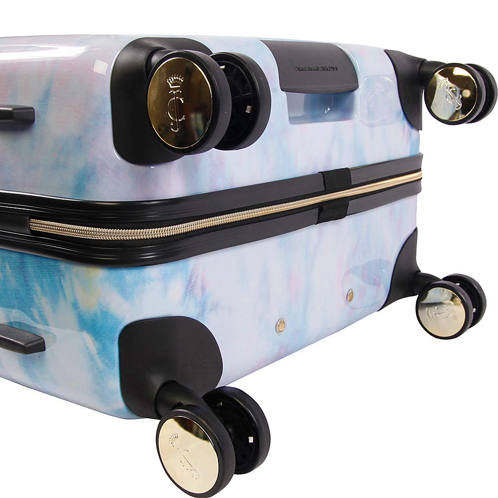 Juicy Couture Women's Sadie 3-Piece Hardside Spinner Luggage Set - Watercolor Purple, Lightweight Suitcase with 360° Wheels for Travel, Vacation & Business Trips