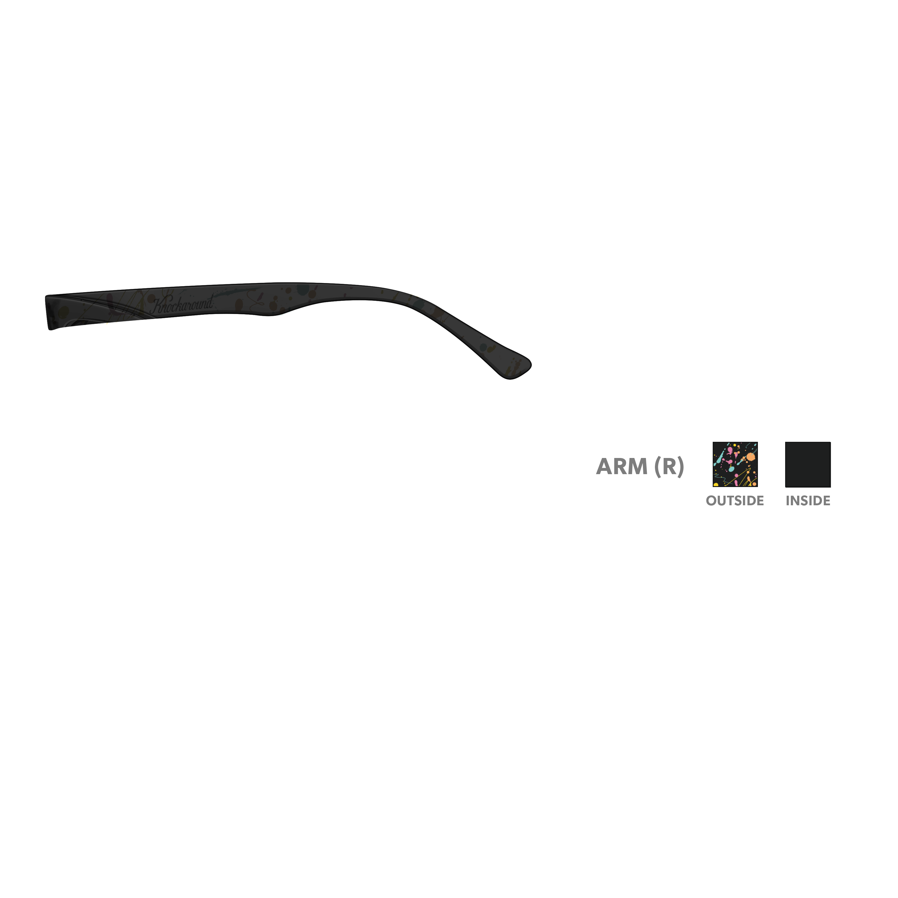 Knockaround Paso Robles Sunglasses - Custom Arm Design for Paint Parties & Outdoor Activities | Trendy UV Protection Shades for Festivals, Beach & Summer Fun