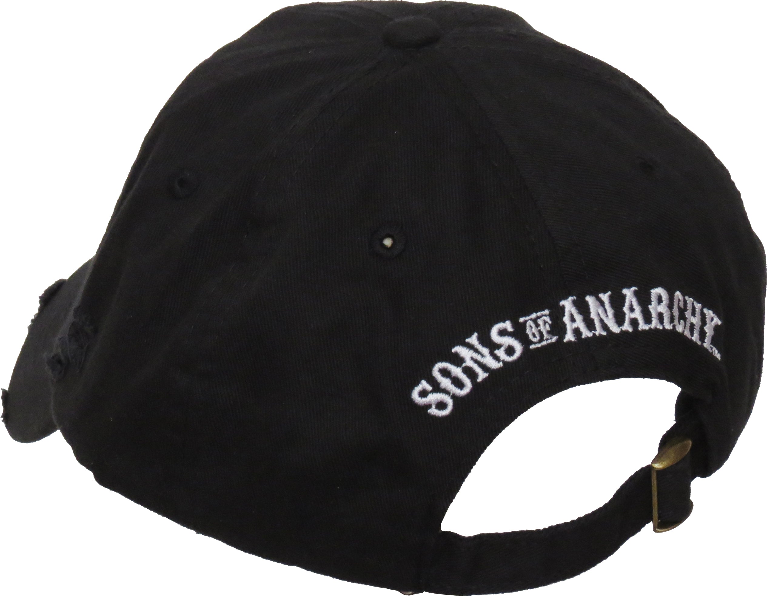 Sons of Anarchy Destroyed Black Baseball Cap - Biker Motorcycle Riding Hat for Men - Perfect for Fans, Bikers, and Casual Wear