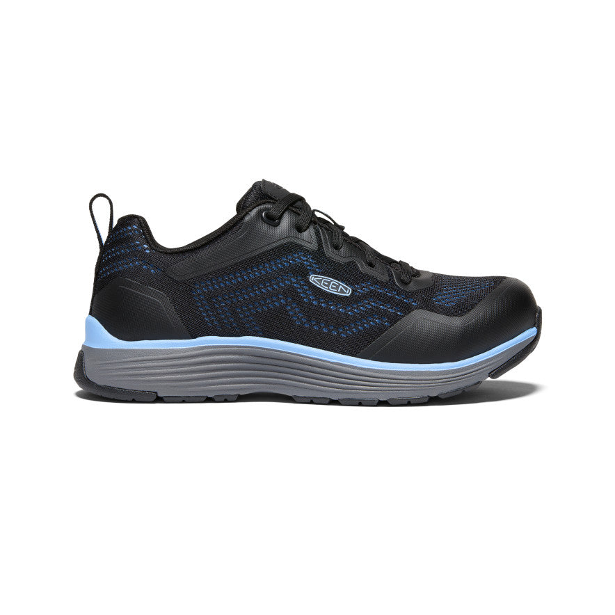Sparta 2 Women's Safety Shoes with Aluminum Toe - Airy Blue & Black | Lightweight Work Boots for Construction, Warehouse & Industrial Use