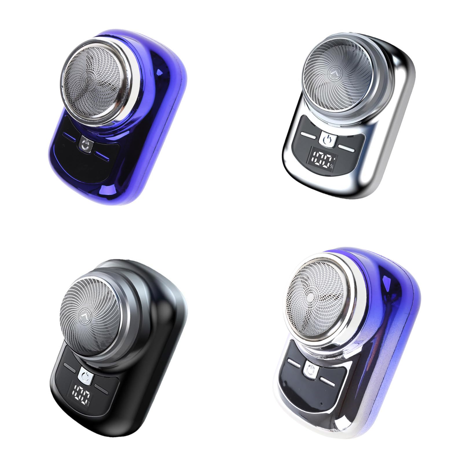 Rechargeable Portable Electric Travel Shaver for Men - Waterproof USB Charging Beard Trimmer with Digital Display & High-Speed Motor - Perfect for Home, Travel, Gym and Daily Grooming