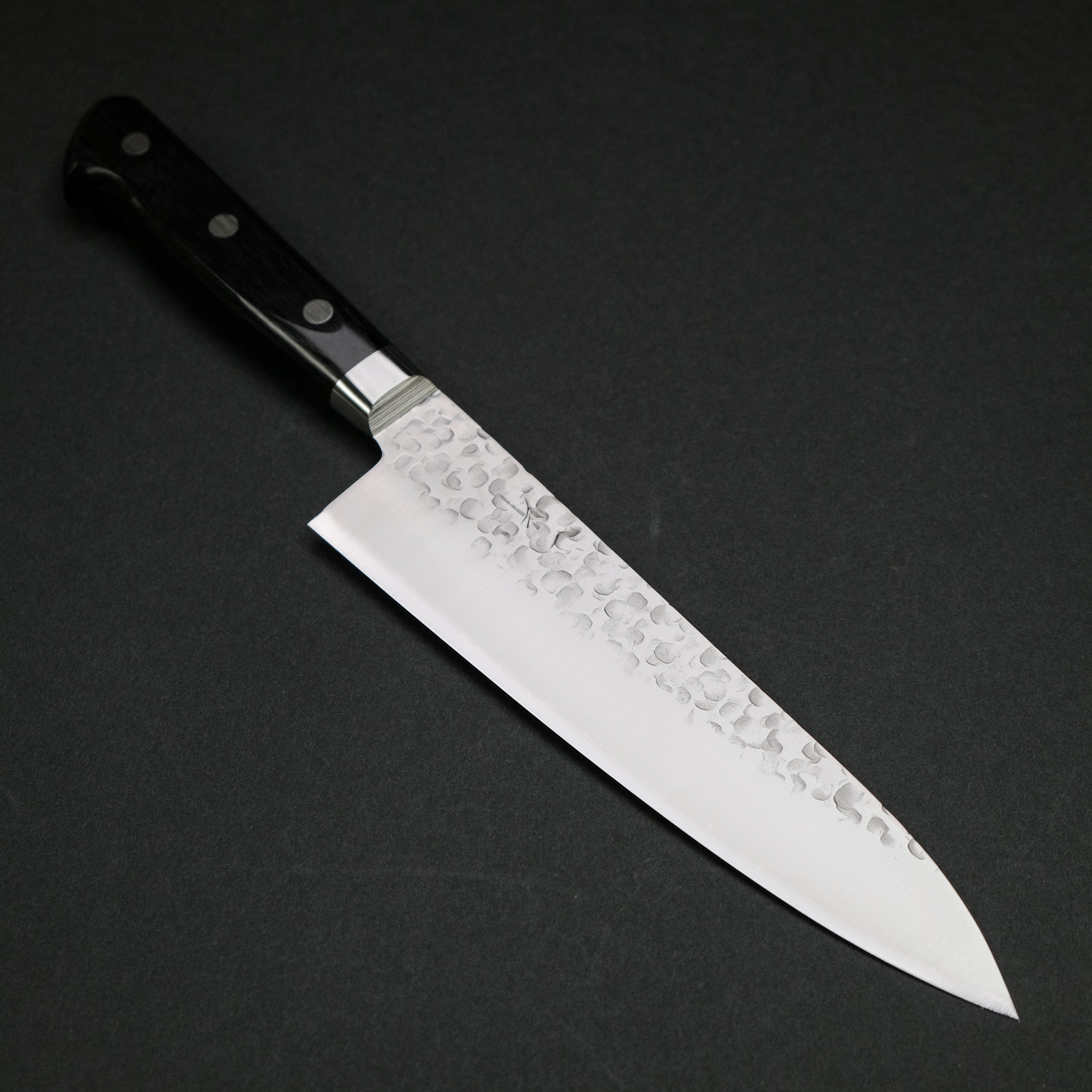 Hitohira T10 Tsuchime Gyuto 180mm Japanese Chef Knife with Pakkawood Handle - Professional Kitchen Knife for Slicing, Dicing & Meat Cutting