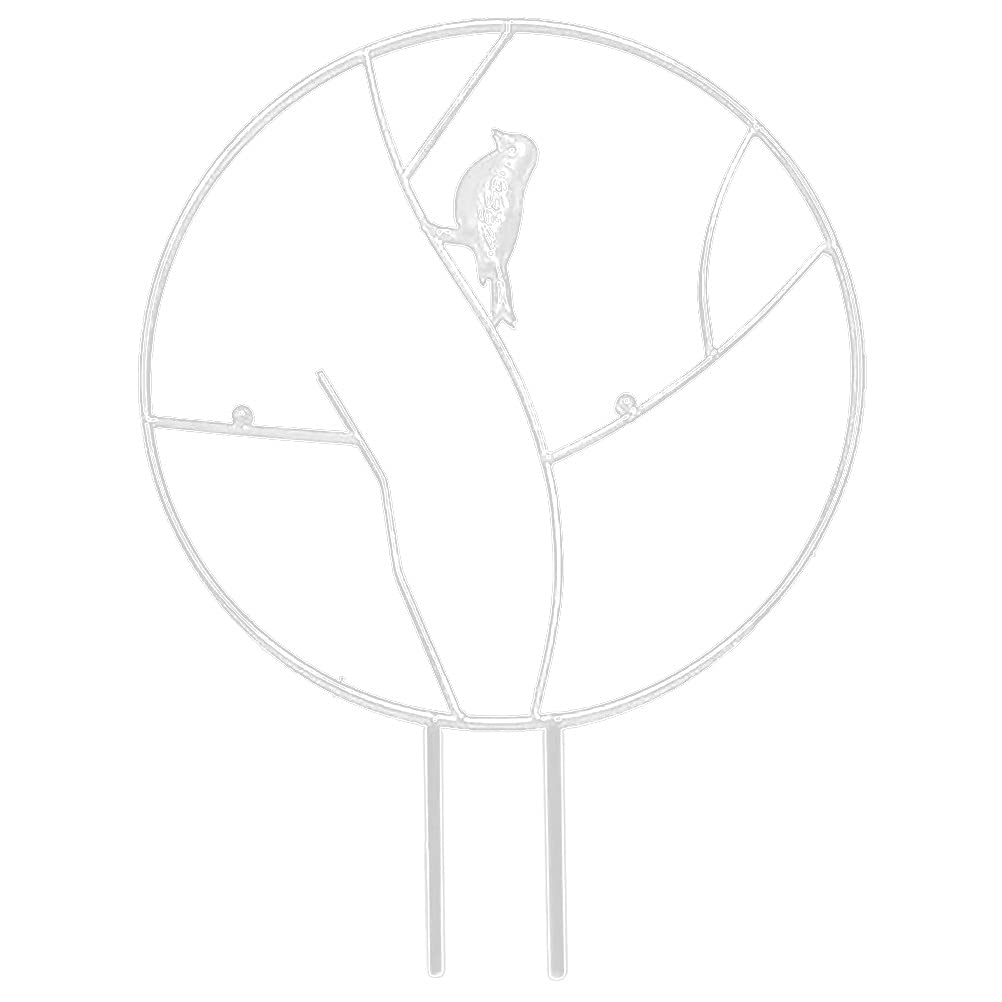 White 30cm Iron Vine Climbing Rack - Durable Plant Trellis for Vegetables, Flowers & Garden Decoration | Perfect for Indoor/Outdoor Gardening, Vertical Planting & Home Decor