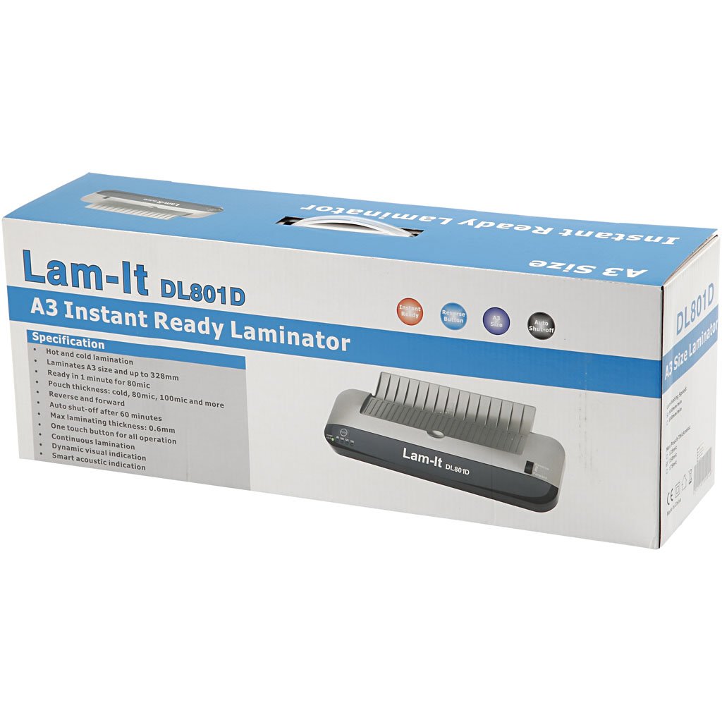 Professional 1-Piece Laminator Machine for Documents, Photos & ID Cards - Perfect for Home, Office & School Projects