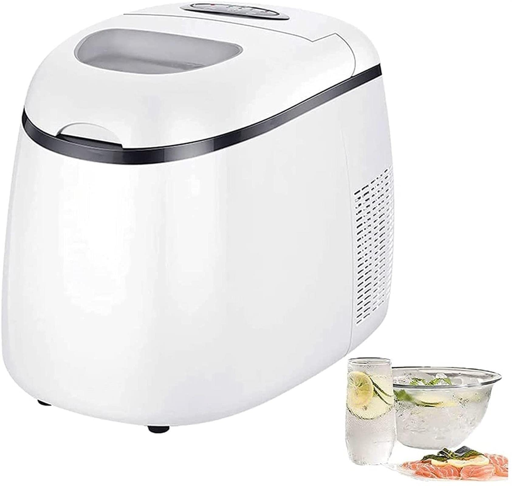 Portable Countertop Ice Maker Machine - 15KG/24H Fast Ice Cube Production for Home, Kitchen, Office & Bar | Compact & Efficient for Cocktails, Parties & Daily Use
