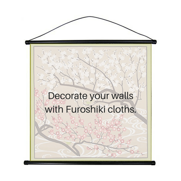 Maeda Senko Adjustable Wall Hanging Rod for Furoshiki Wrapping Cloths - Perfect for Home Decor, Gift Wrapping & Japanese Style Room Organization