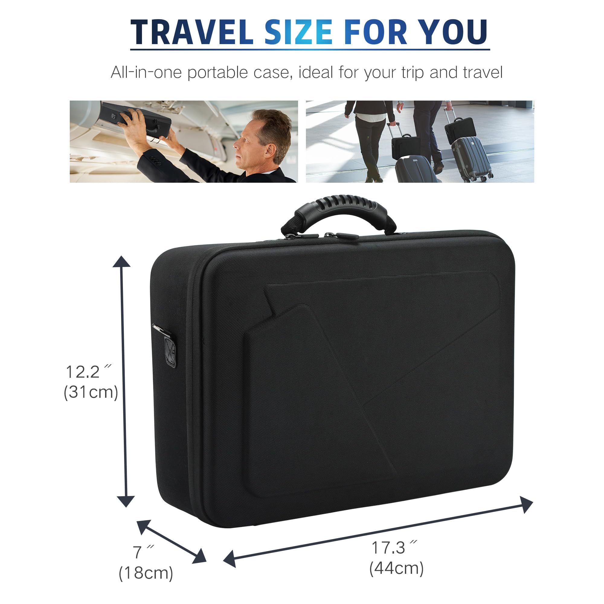 PS5 Hard Shell Travel Case - Protective Cover for PlayStation 5 Console & Controllers | Gaming Storage & Transport