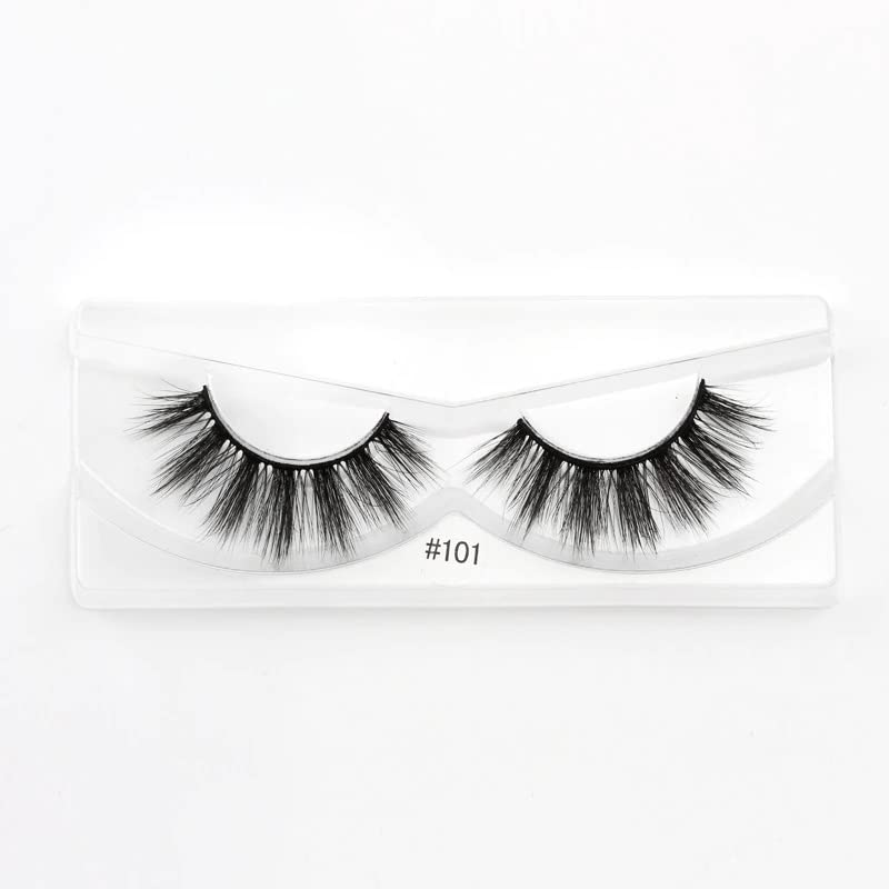 Premium 50-Pack Mixed Mink Eyelashes with Brush - Natural Looking False Lashes for Daily Wear, Parties & Special Occasions