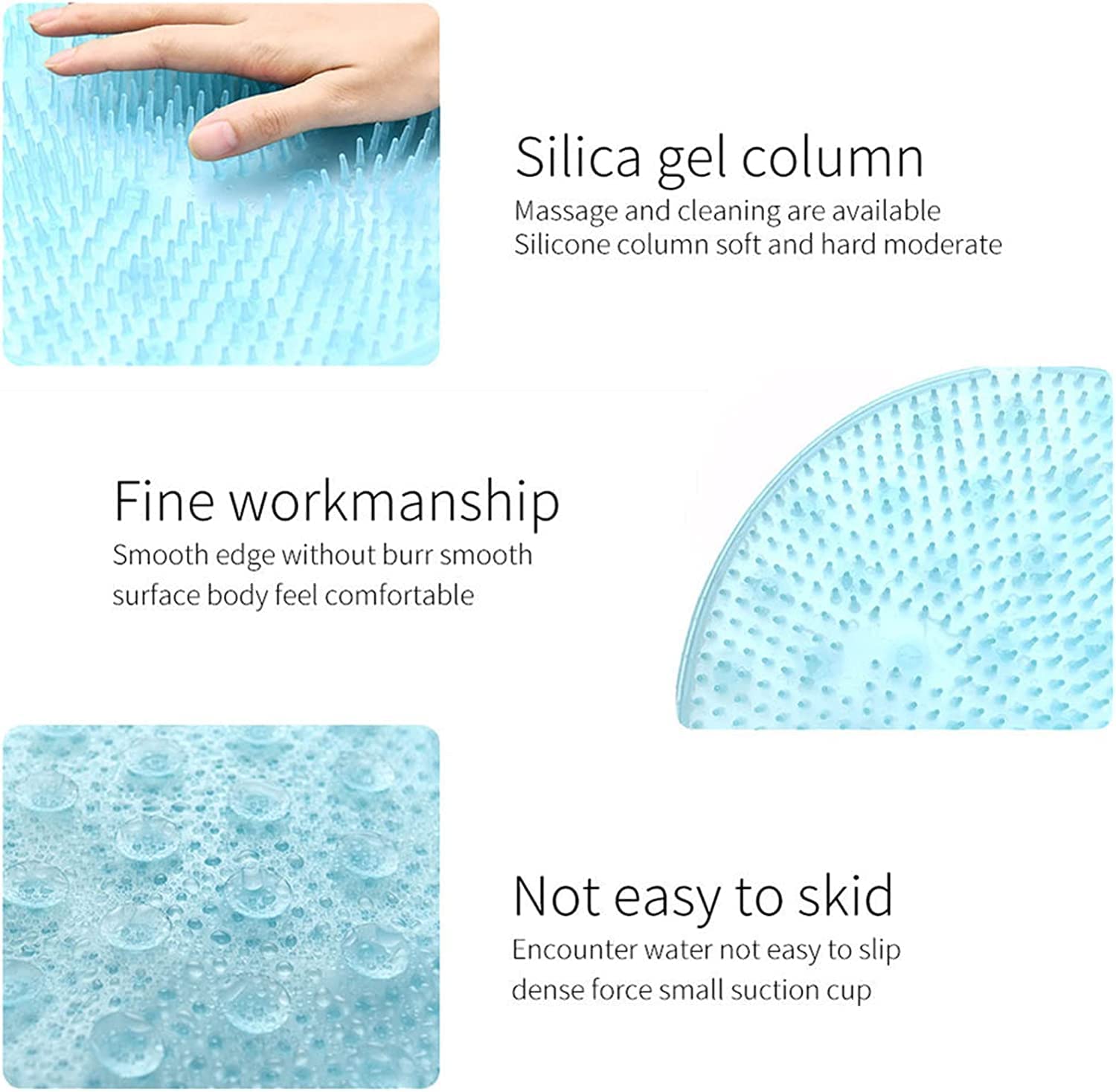 K.B. SALES Soft Silicone Body Scrubber - Exfoliating Skin Brush for Adults & Babies - Gentle Bath Wash Brush for Smooth Skin - Multi Color - Perfect for Shower, Spa & Daily Skincare Routine