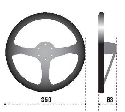 Sparco Piuma L777 Racing Steering Wheel - Lightweight & Durable for Sports Cars & Simulators - Perfect for Track Racing & Gaming Setups