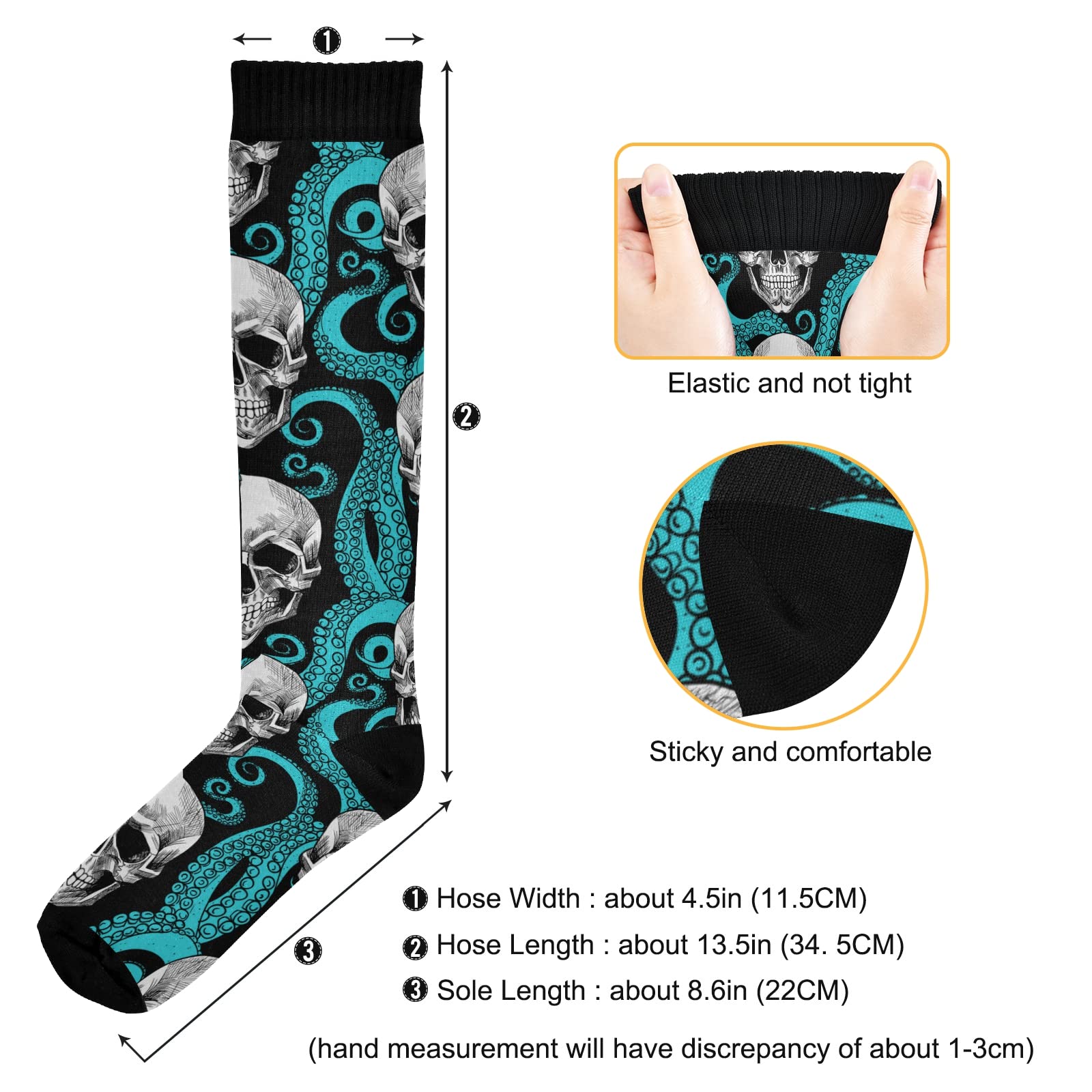 Fisyme Compression Socks for Women & Men - Warm, Comfortable Athletic Crew Socks for Running, Hiking, Cycling - Perfect for Workouts, Sports & Outdoor Activities