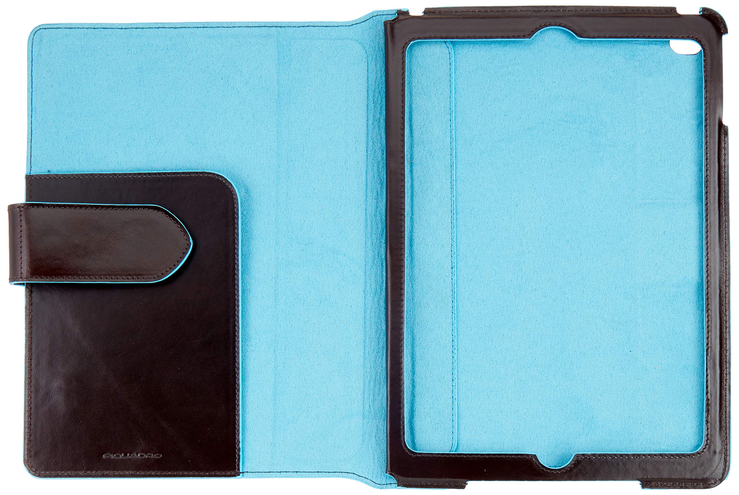 Piquadro Premium Leather iPad Air 2 Case with Auto Sleep/Wake - Mahogany Brown Protective Cover | Perfect for Office, Travel & Home Use