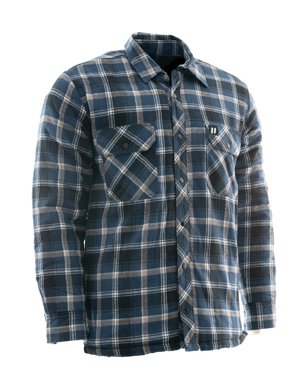 Forcefield Plaid Sherpa Lined Flannel Shirt Jacket for Men - Warm Winter Overshirt with Soft Fleece Lining, Outdoor Hiking & Casual Wear (Style: 024 LC53QFSH)
