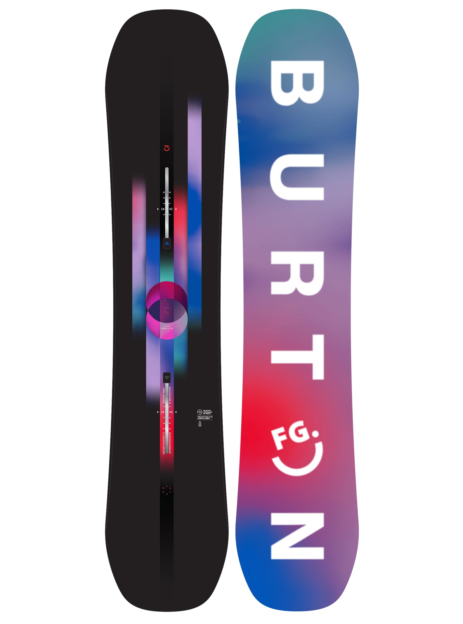 Burton Kids' Feelgood Smalls Camber Snowboard for Girls & Boys - Perfect for Beginners & Young Riders - Ideal for Park, Powder & All-Mountain Snowboarding