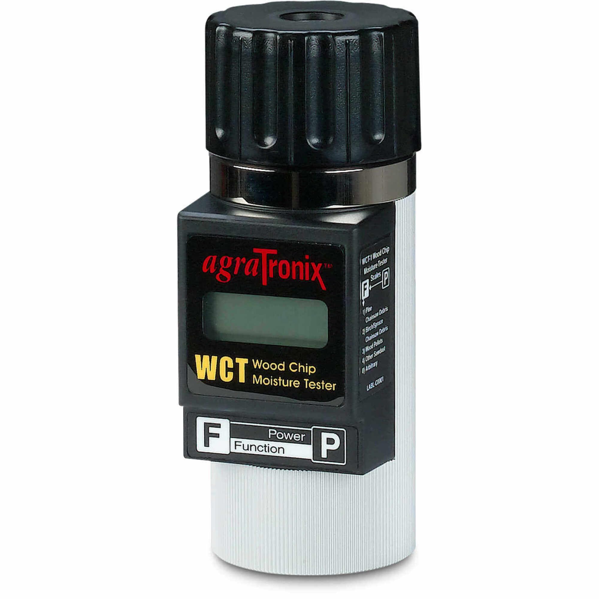 Agratronix WCT-1 Digital Wood Chip Moisture Meter - Accurate Lumber Timber Moisture Tester for Firewood, Sawdust, Woodworking & DIY Projects