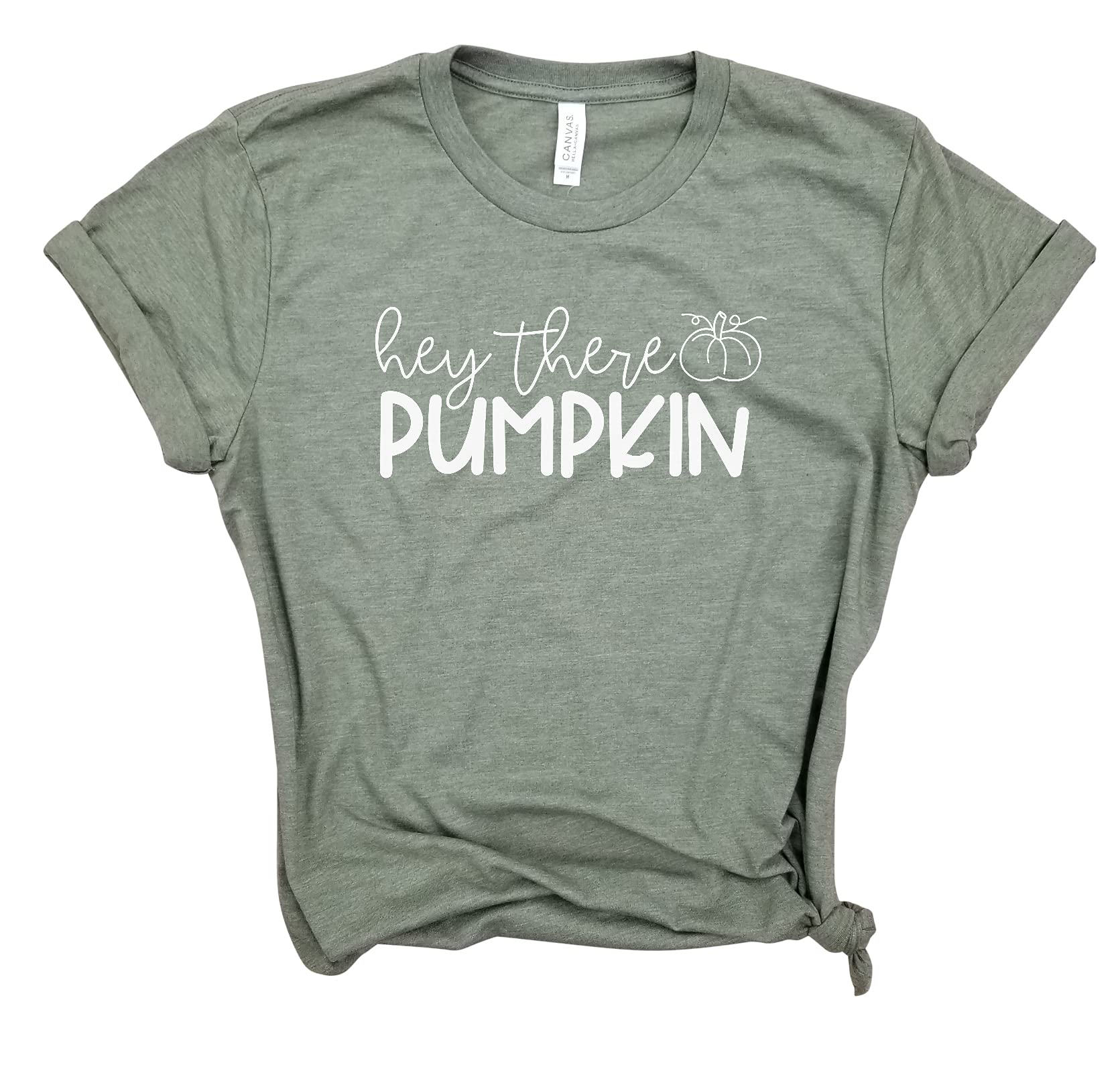 Hey There Pumpkin WHITE - Cute Halloween T-Shirt for Women & Men | Trendy Pumpkin Graphic Tee | Perfect for Halloween Parties & Fall Festivals | Great Gift Idea for Halloween Lovers