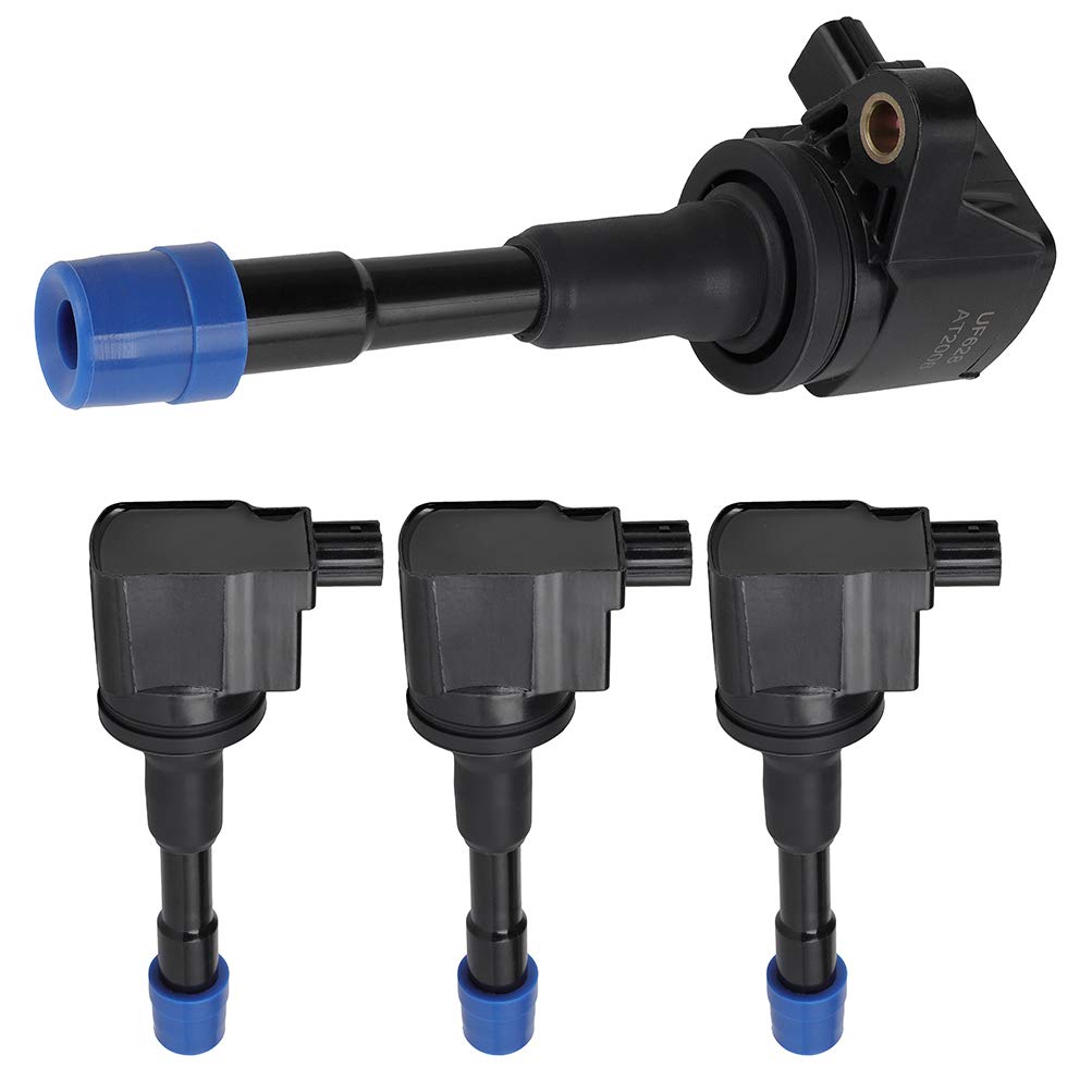 SCITOO 4Pcs Ignition Coil UF628 Compatible with Honda Insight 1.3L 2010-2014, Civic 1.5L 2012-2013 & Acura ILX 1.5L 2013-2014 - Replacement for 5C1797 52-2152 - Perfect for Engine Performance & Fuel Efficiency