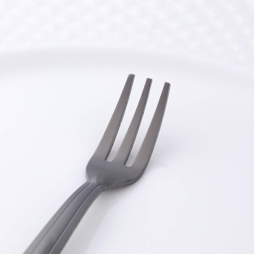 Stainless Steel Fruit Forks & Oyster Forks Set of 12 - 5.3 Inch Small Dessert Forks for Salads, Appetizers, Parties - Dishwasher Safe & Durable for Home, Restaurant, Catering Use