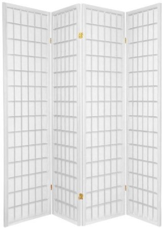 Japanese Shoji Screen Room Divider - 3 to 10 Panel Folding Partition (Black/White/Cherry/Natural Finish) - Perfect for Home Office, Meditation Space & Asian-Inspired Decor