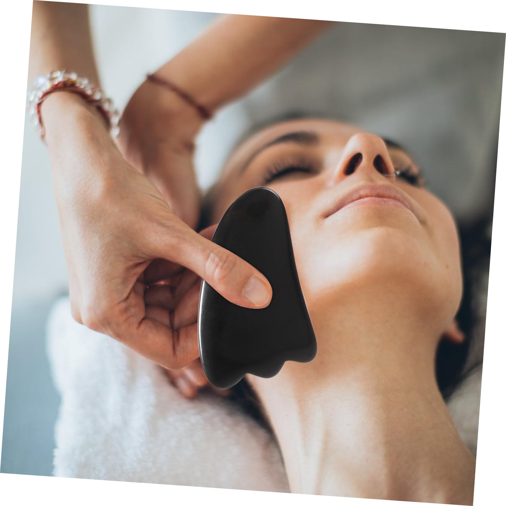 7-Piece Gua Sha Facial Massage Tool Kit - Natural Resin Face Scrapers for Exfoliation & Beauty Treatment - Perfect for Skincare Routine & Relaxation at Home