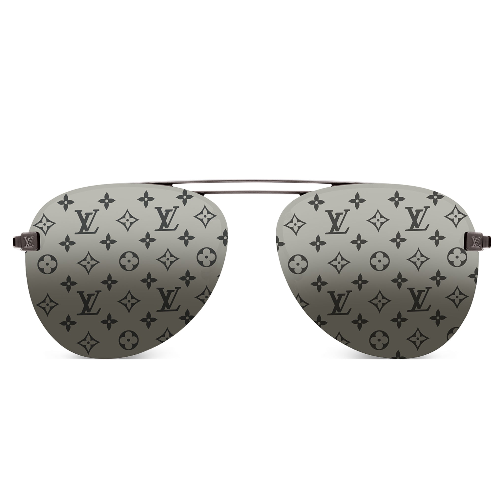 Louis Vuitton Clockwise Monogram Dark Gun Sunglasses for Women - Luxury Designer Shades for Driving, Travel & Outdoor Activities