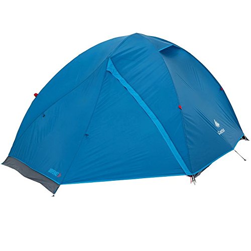 Decathlon ARPENAZ 3+ Person Camping Tent - Lightweight Waterproof 3-Season Backpacking Tent for Hiking, Family Outdoor Adventures & Beach Trips (Blue)