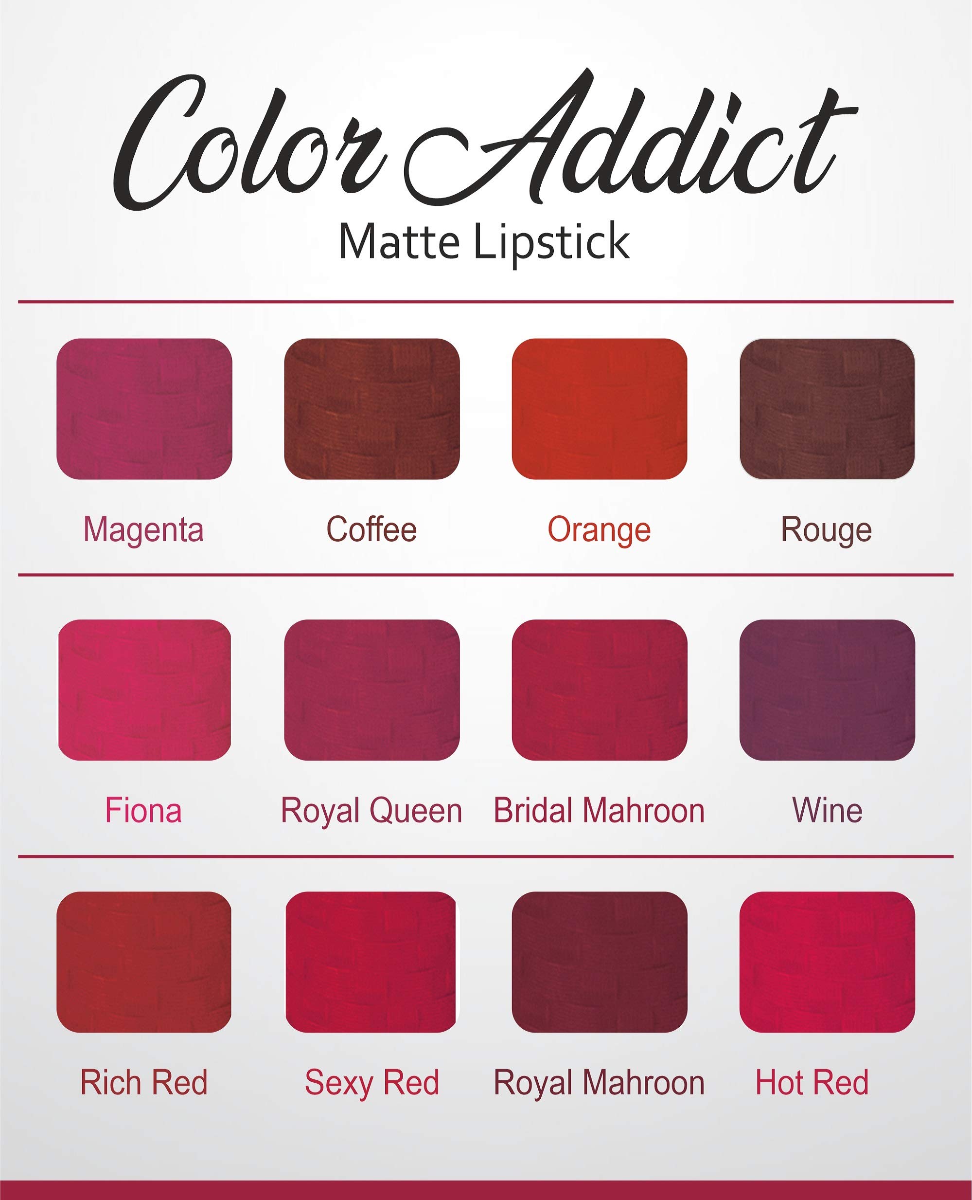 COLORS QUEEN Matte Lipstick - Long Lasting Maroon Bridal Makeup | Perfect for Weddings, Parties & Special Occasions