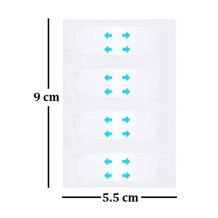 Mluffy Invisible Thin Face Sticker - V-Shape Face Lift Tape for Double Chin & Jowls | Transparent Facial Lifting Tape for Wrinkles & Sagging Skin (40 Pcs) | Perfect for Makeup, Cosplay & Everyday Beauty Enhancement