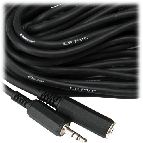 Hosa Technology Stereo Mini Male to Stereo Mini Female Cable 25ft (7.62m) - High-Quality Audio Patch Cable for Headphones, Mixers, and Portable Devices