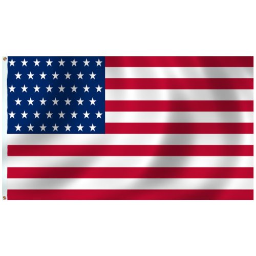 Vintage 45 Star American Flag 3x5 ft - SolarMax Nylon US Historical Flag for Outdoor Display, Patriotic Decor & Collectors - Perfect for Memorial Day, 4th of July & Historical Reenactments