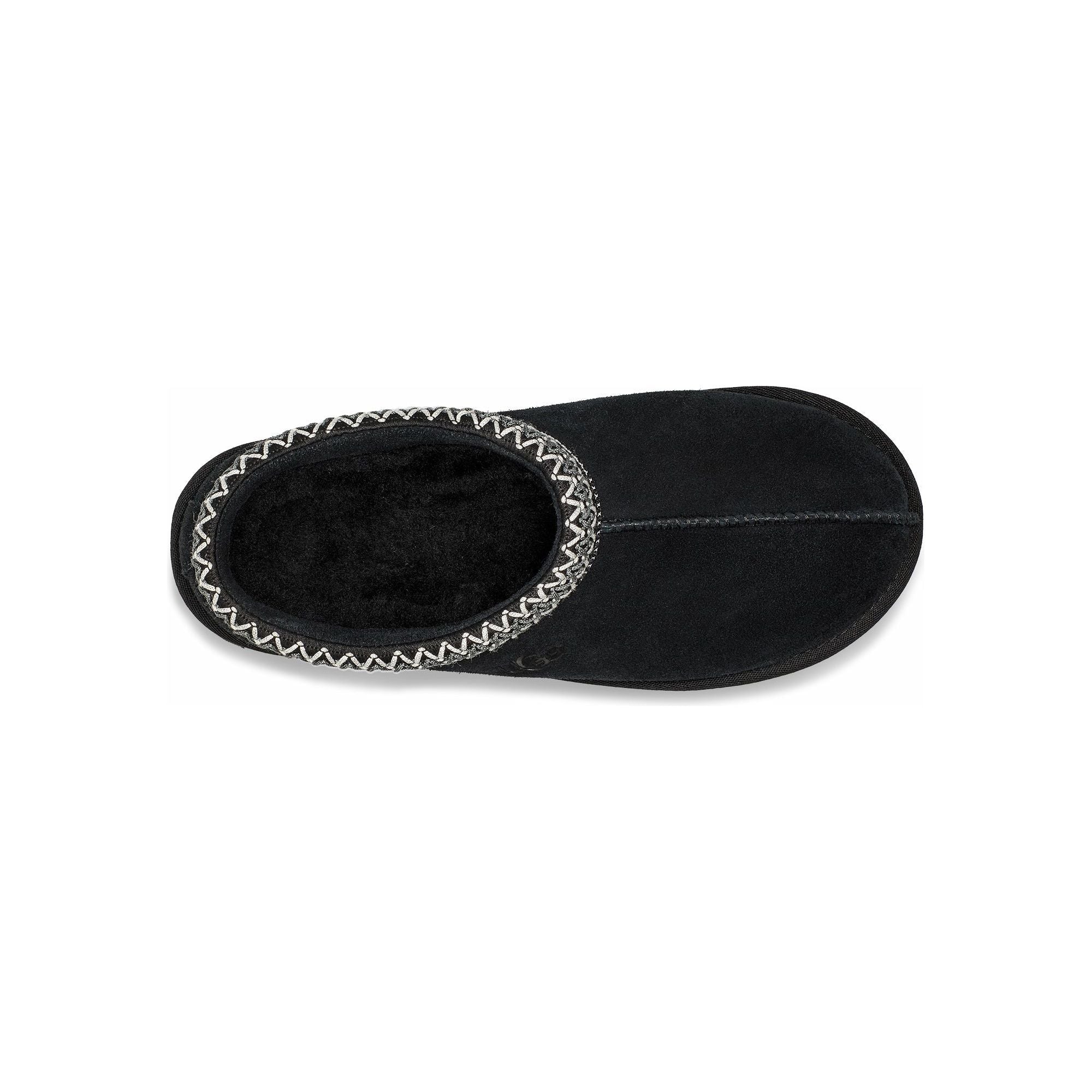 UGG Men's Tasman Slipper - Comfortable House Shoes for Men, Soft Fleece Lined Indoor/Outdoor Slippers in Black - Perfect for Lounging at Home or Quick Outdoor Trips