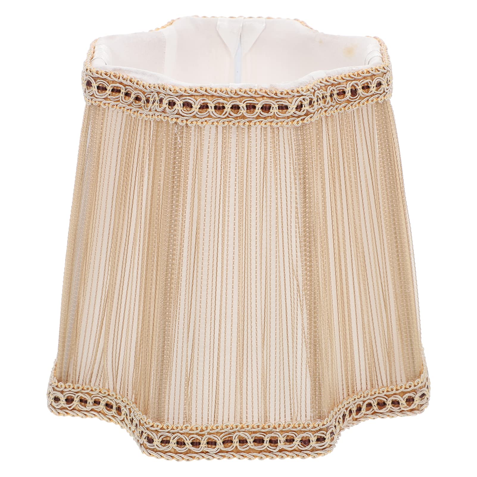 ULTNICE Octagonal Fabric Lamp Shade - Artistic Light Cover & Chandelier Protector for Home Decor | Perfect for Living Room, Bedroom, Table, Wall & Floor Lamps with Candle Bulbs | Creates Cozy Ambiance for Relaxation & Romantic Settings