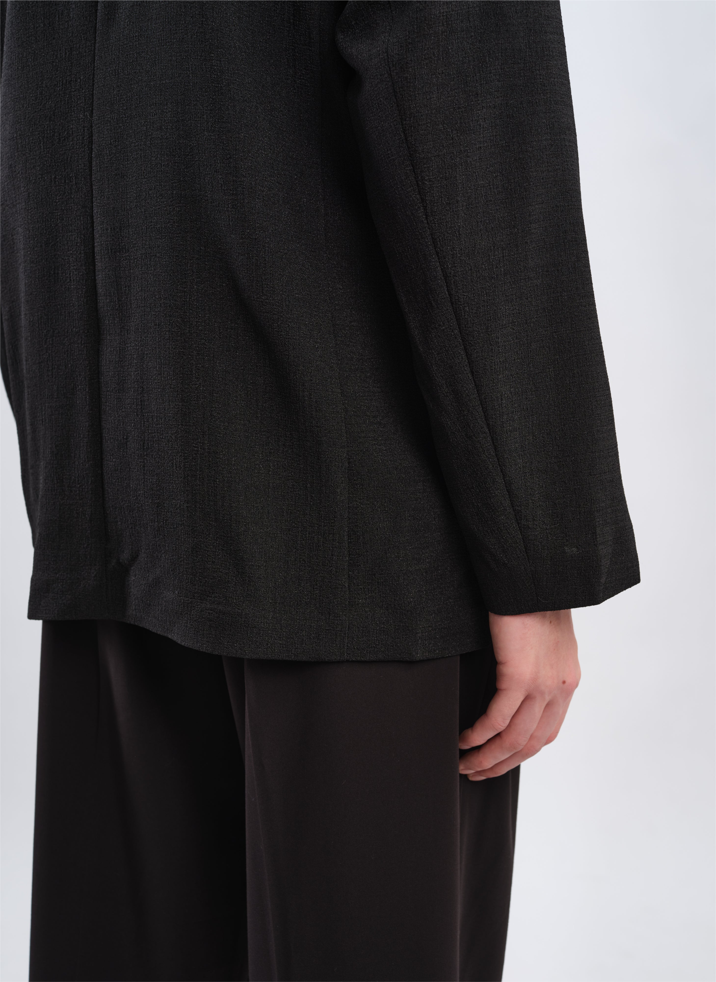 Soft Polyester Single-Breasted Blazer for Women - Lightweight Comfortable Office Wear & Business Casual Jacket - Perfect for Work, Meetings, and Professional Events
