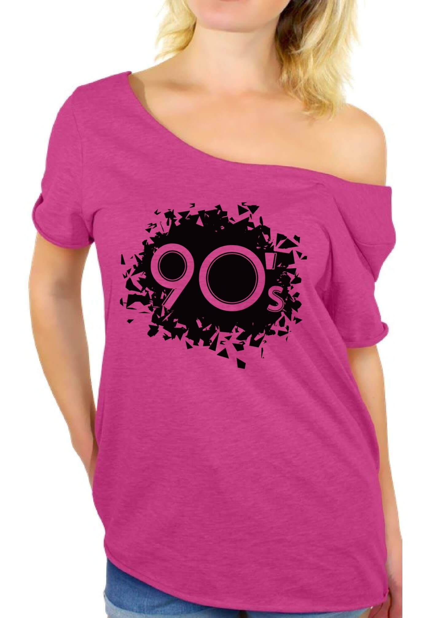 90's Vintage Off Shoulder Birthday Gift T-Shirt & Bookmark Set - Perfect for 90s Themed Parties, Retro Outfits, and Nostalgic Gifts