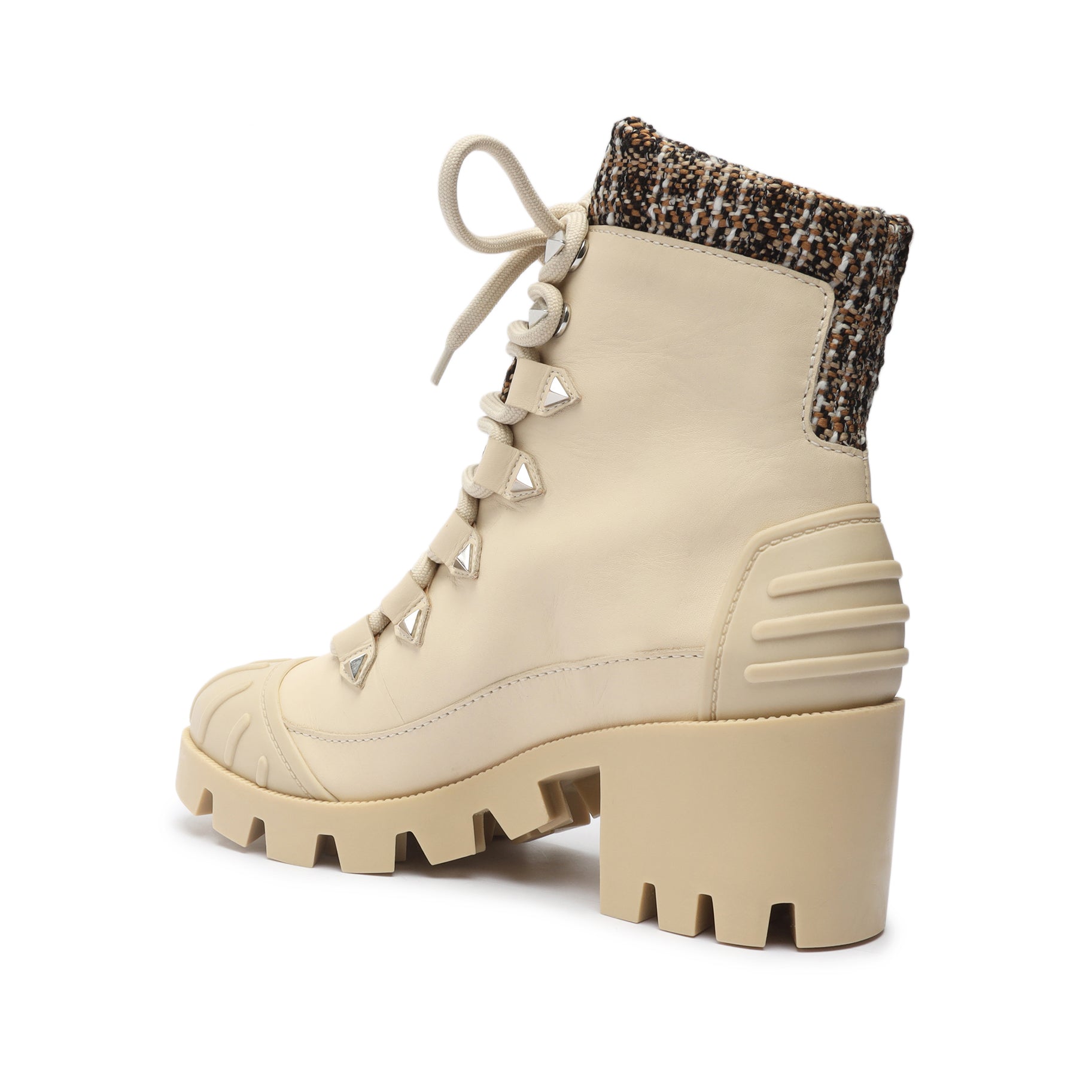 Jan Tweed Leather Bootie - Stylish Women's Ankle Boots for Fall & Winter | Comfortable & Fashionable Footwear for Casual Outings, Work & Date Nights