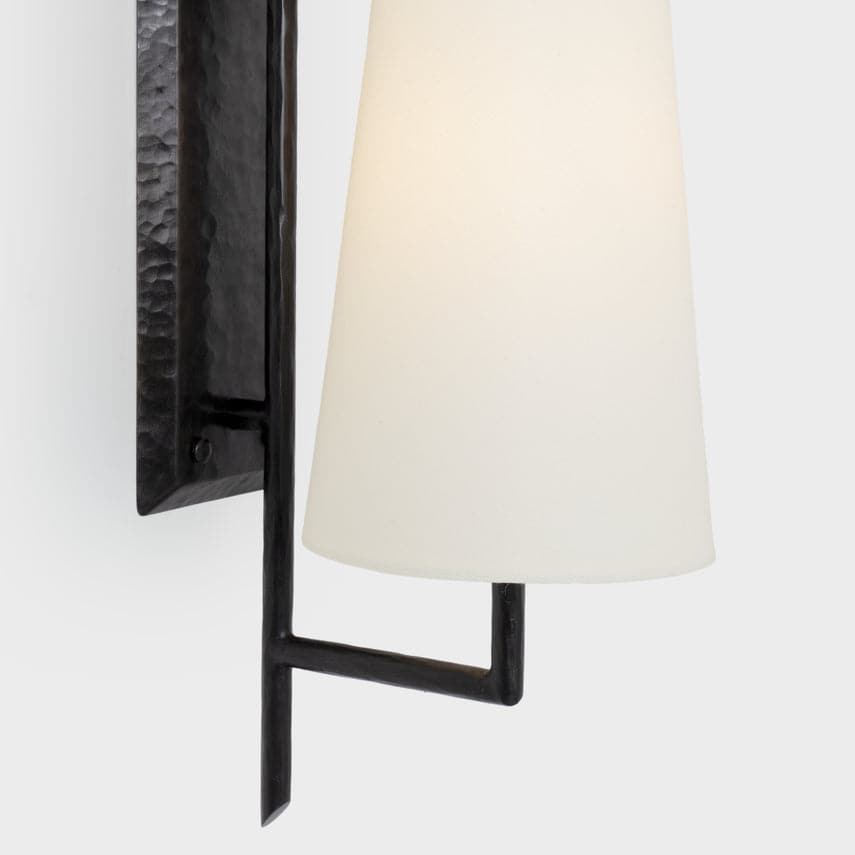 Addison Large Lone Sculpted Sconce - Elegant Wall Light Fixture for Living Room, Bedroom & Entryway Decor