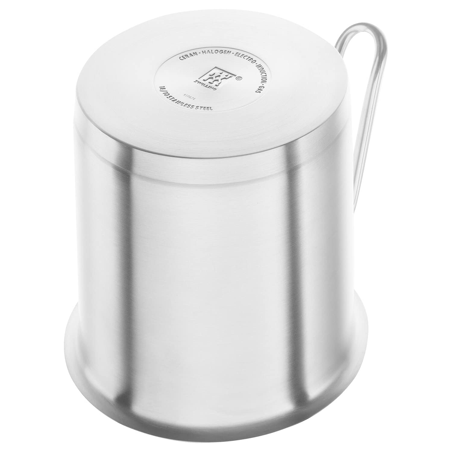 Zwilling J.A. Henckels Pro Milk Pot - 5.5 Inch (14cm) Stainless Steel Saucepan with One-Handed Pouring Spout, 3-Layer Induction Bottom for Even Heating (2L Capacity) - Perfect for Making Milk, Hot Chocolate, Soups & Sauces