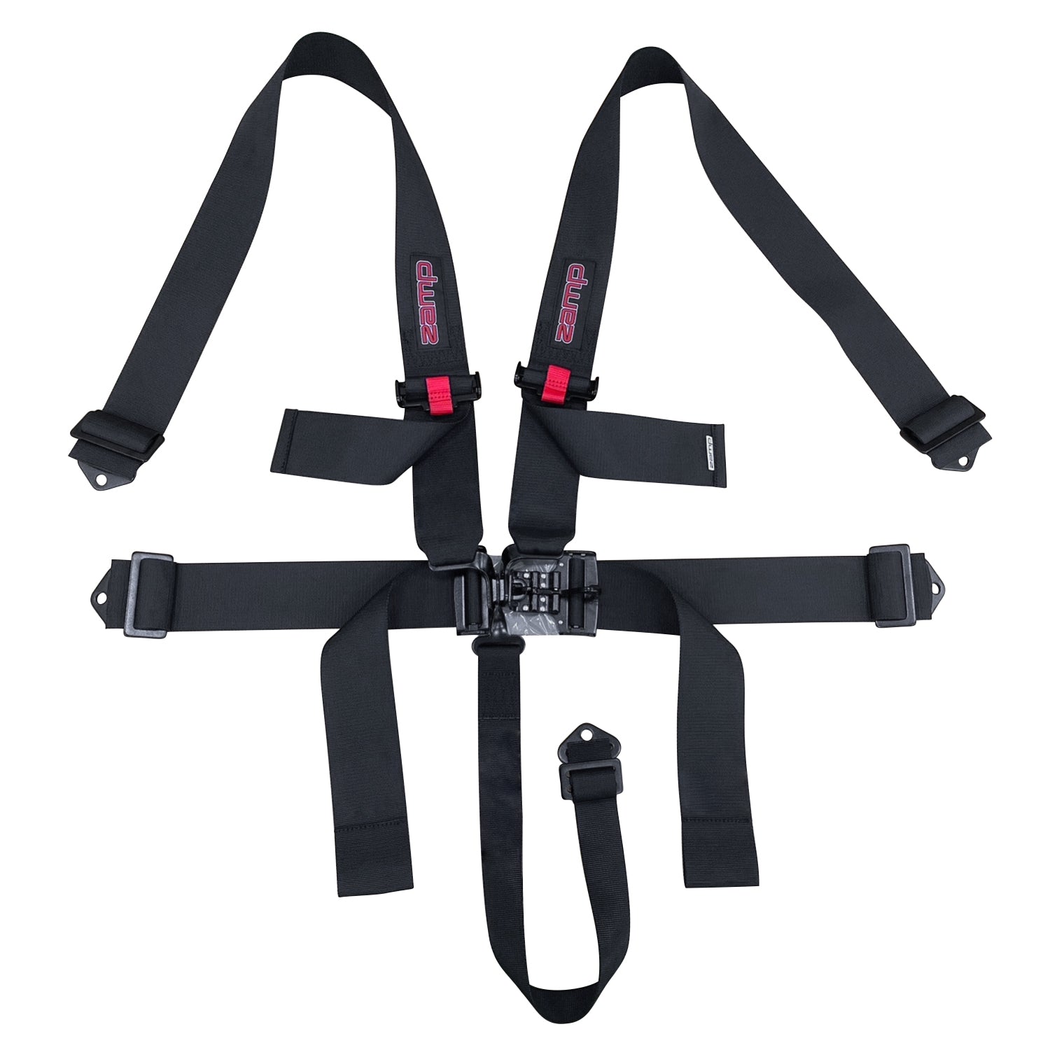 Zamp 5 Point Racing Harness SFI 16.1 Certified - 3 Pull Down/Pull Out Adjustable Safety Belt for Motorsports & Off-Road Racing - Perfect for Track Days, Drifting & High-Performance Driving