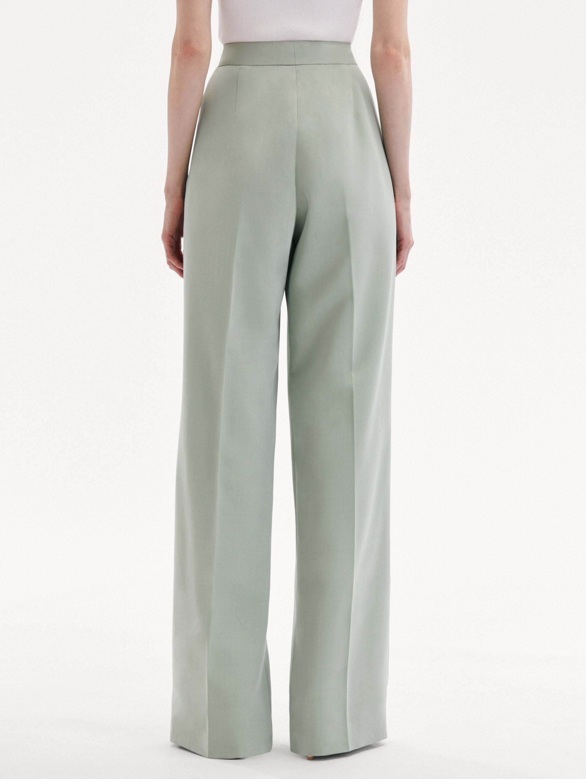 Luxury Wide Leg Silk Georgette Pants for Women - Elegant High Waist Palazzo Trousers - Perfect for Office Wear, Evening Parties & Special Occasions